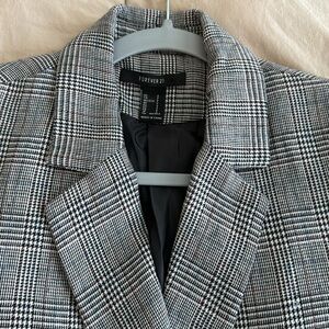 Plaid Boyfriend Blazer